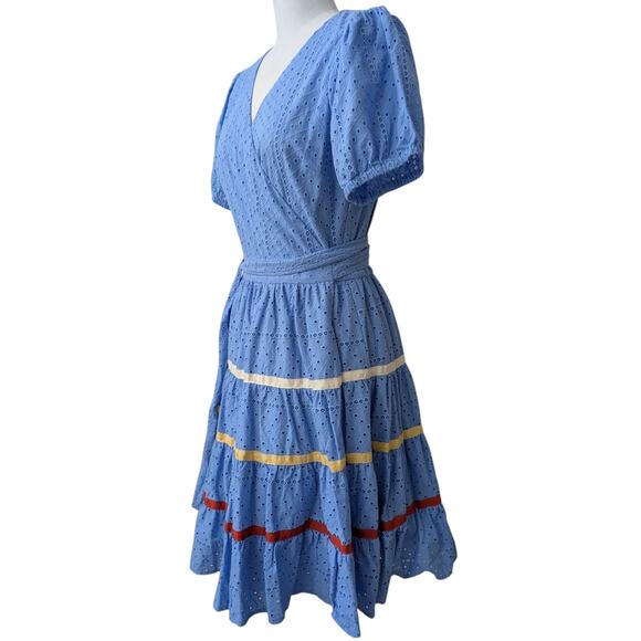 B.YELLOWTAIL Eyelet Wrap Dress - Picture 3 of 16